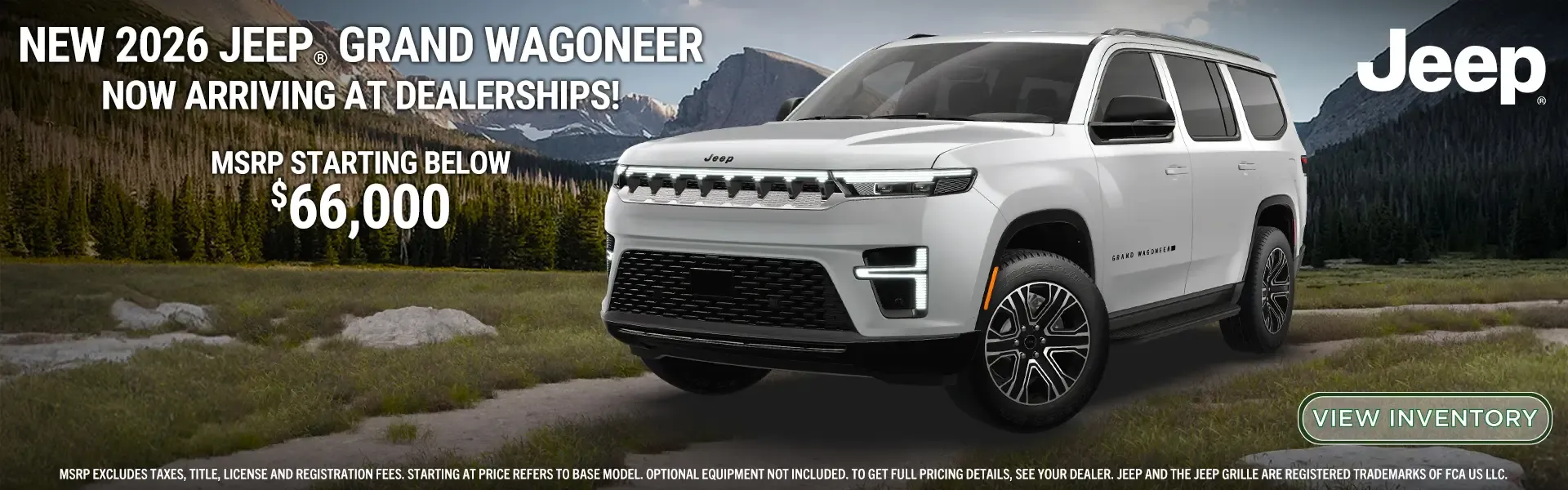 2026 Jeep Grand Wagoneer: MSRP starting below $66,000